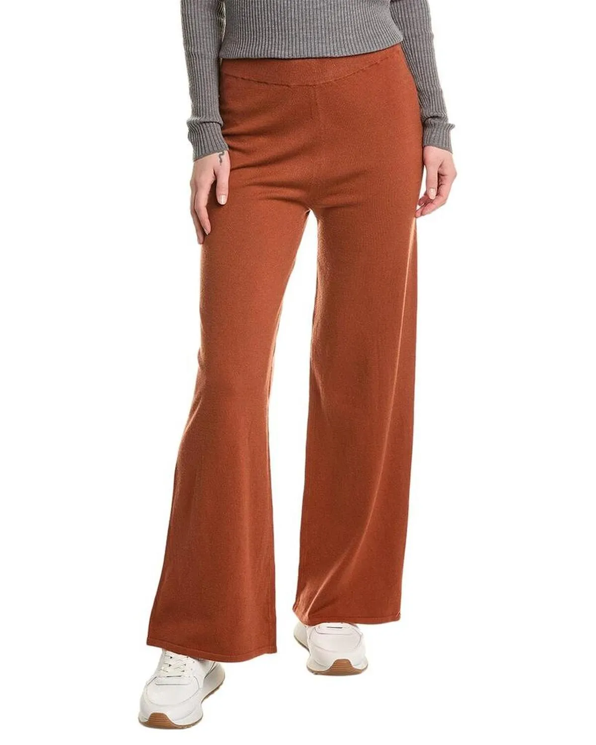 Alexia Admor Miles Knitted High Waisted Wide Leg Pant