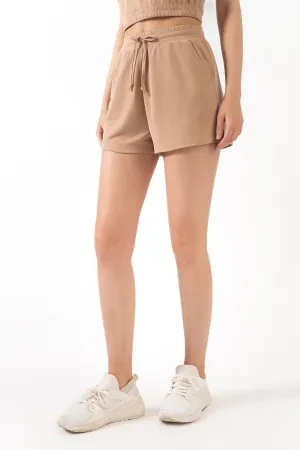 Athleisure Shorts with Drawstring