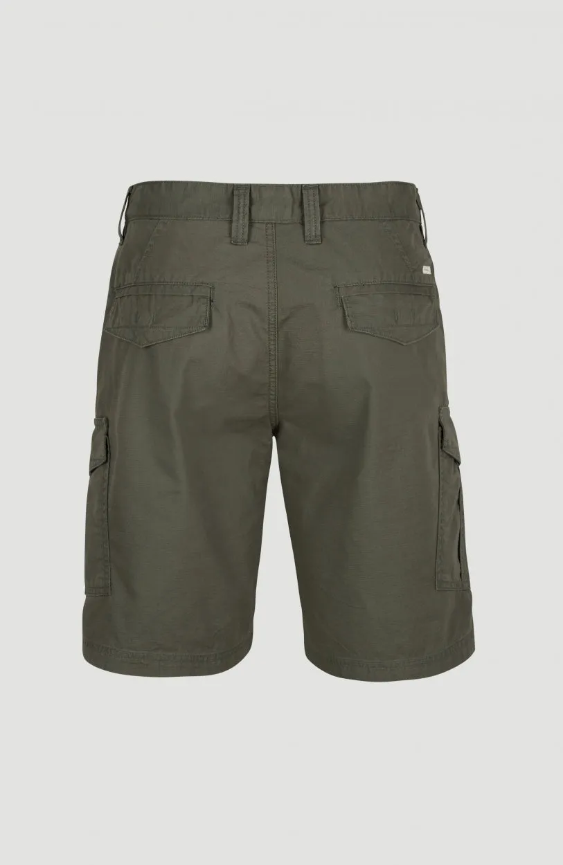 Beach Break Cargo Shorts | Military Green -A