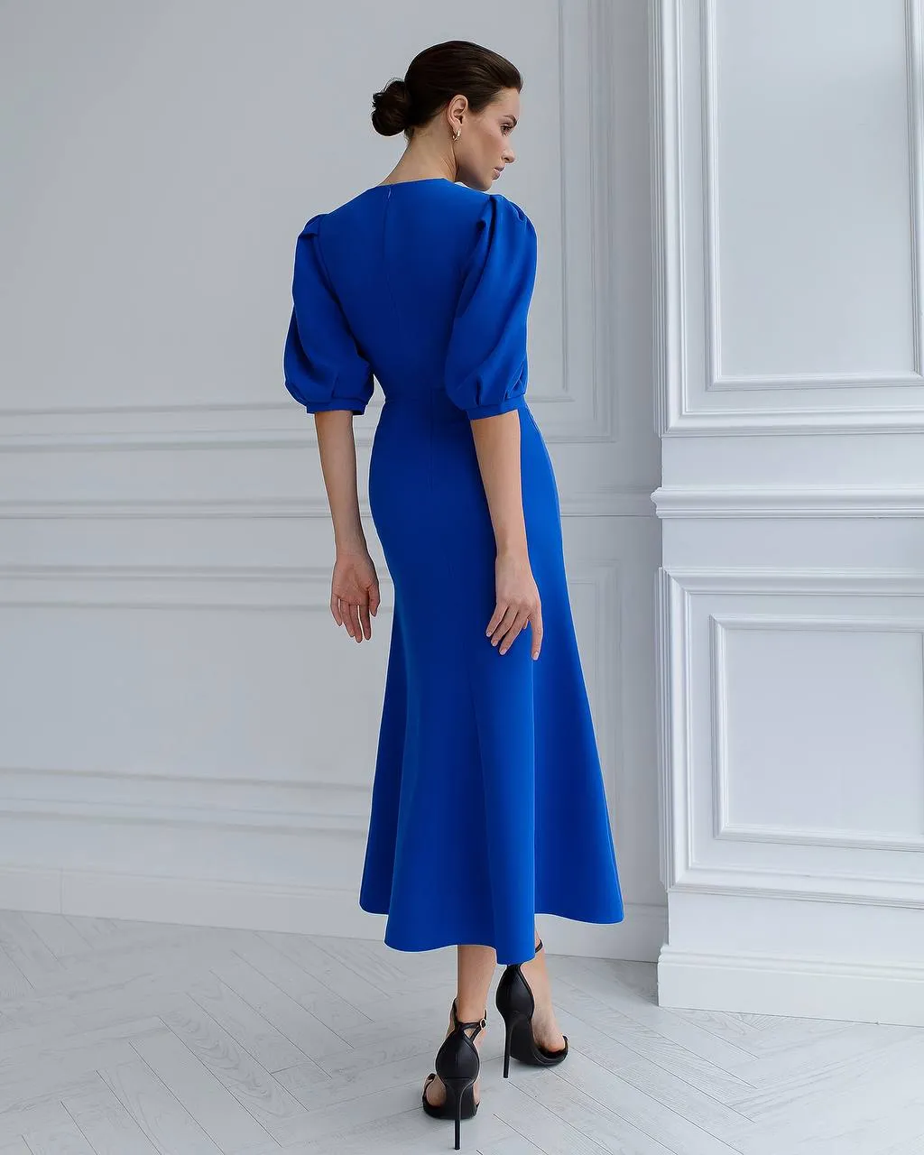 Blue midi dress “Cerulea”