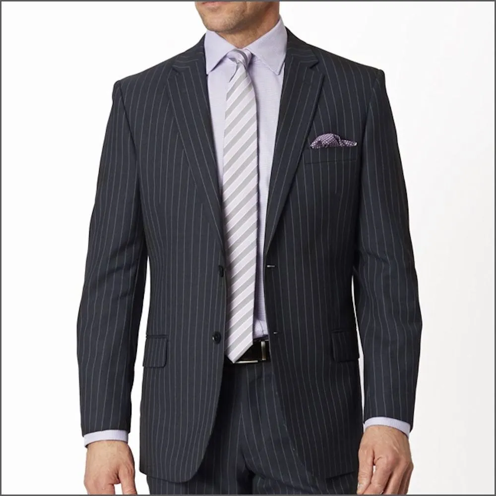 Brook Taverner Epsom Grey Pinstripe Super 110's Suit-