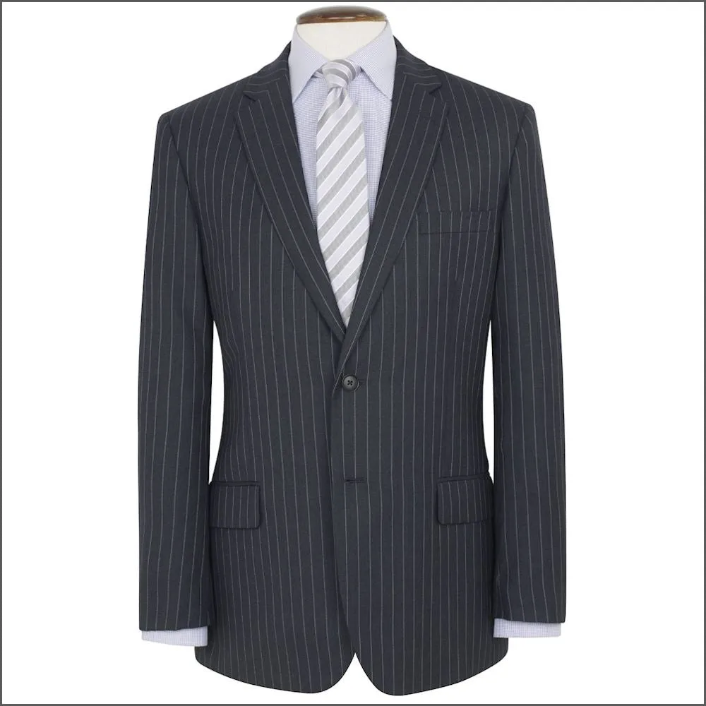 Brook Taverner Epsom Grey Pinstripe Super 110's Suit-