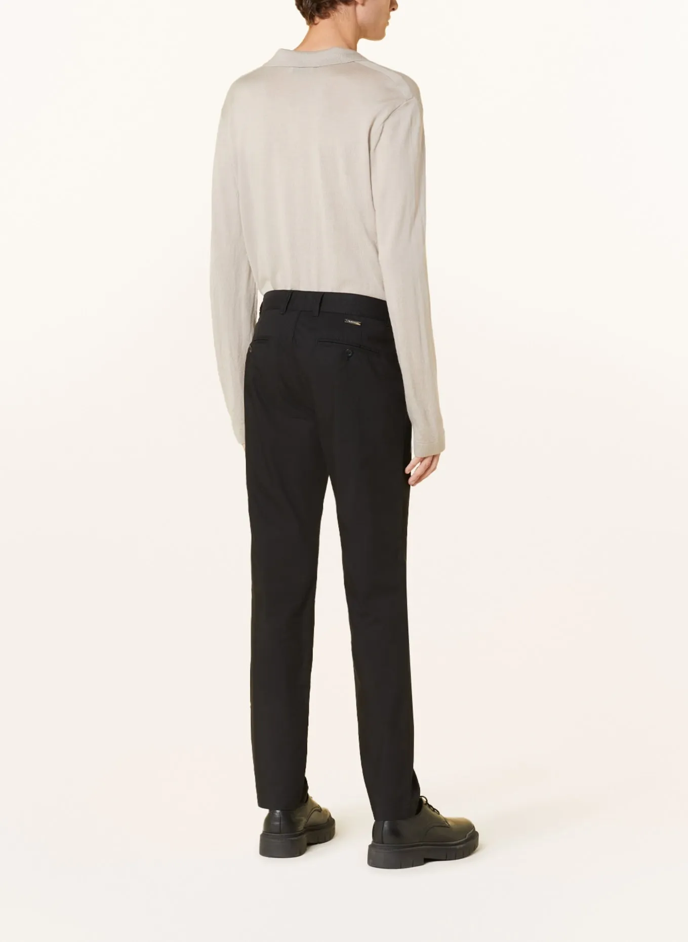 Chino trousers ALBERTO LOU Regular Fit, black