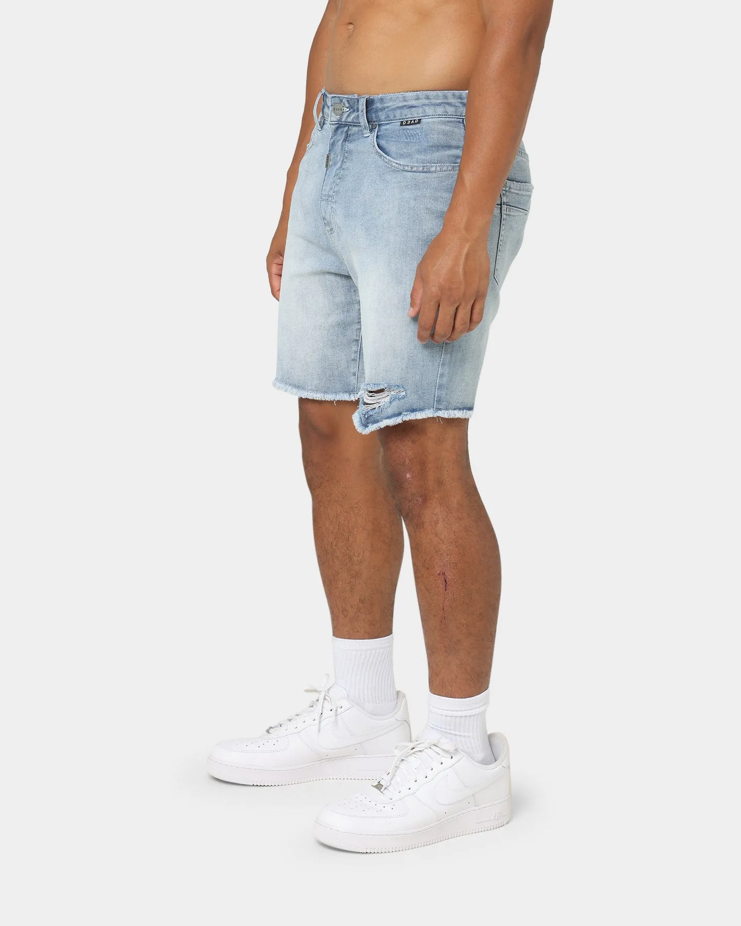 Dead Studios Relaxed Denim Shorts Washed Indigo