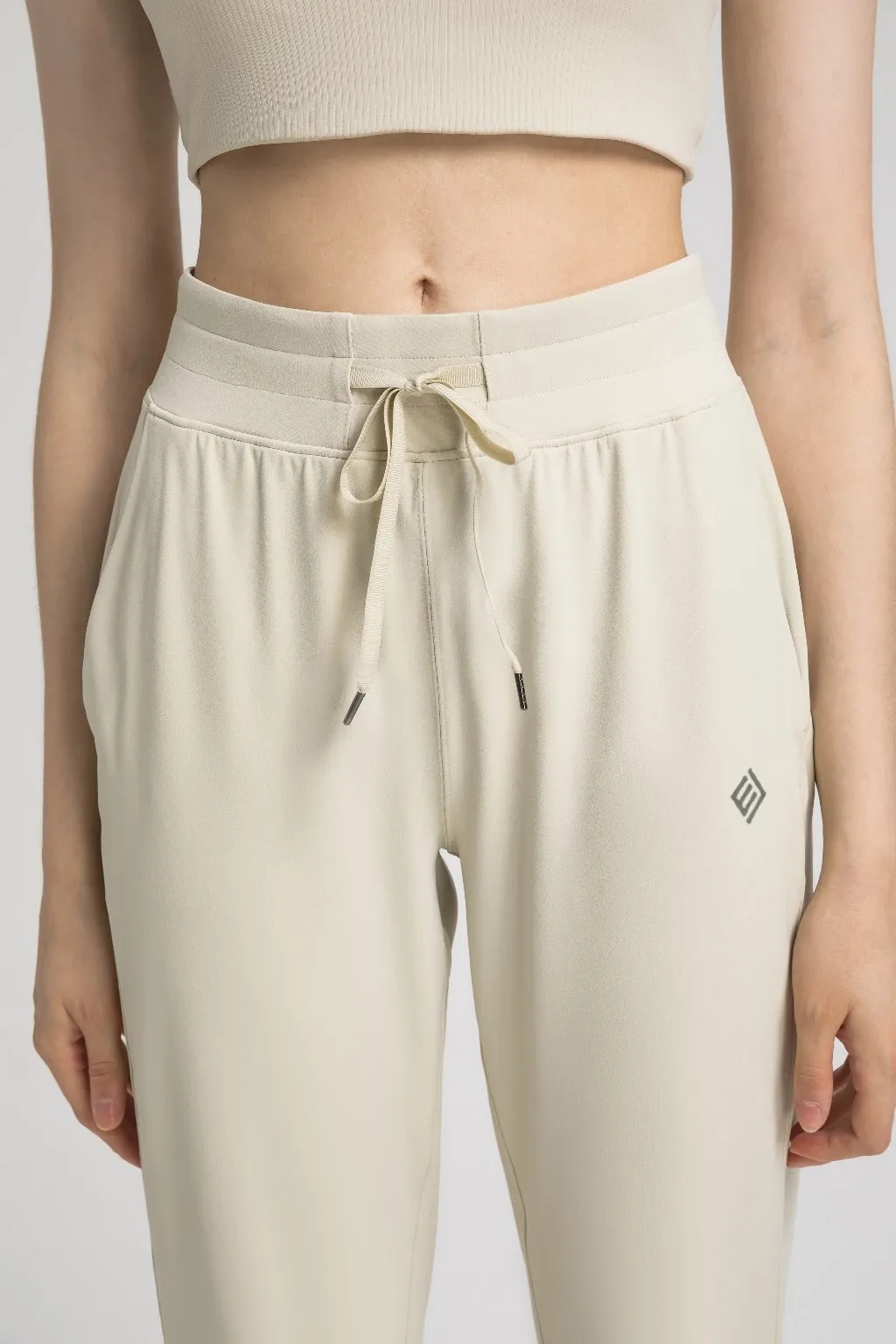 Drawstring Wide-Leg Sports Pants