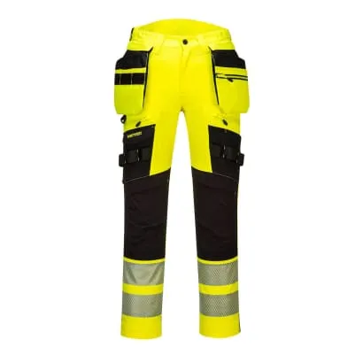 DX4 Hi Vis Removable Holster Pocket Flex Stetch Work Trousers-DX442