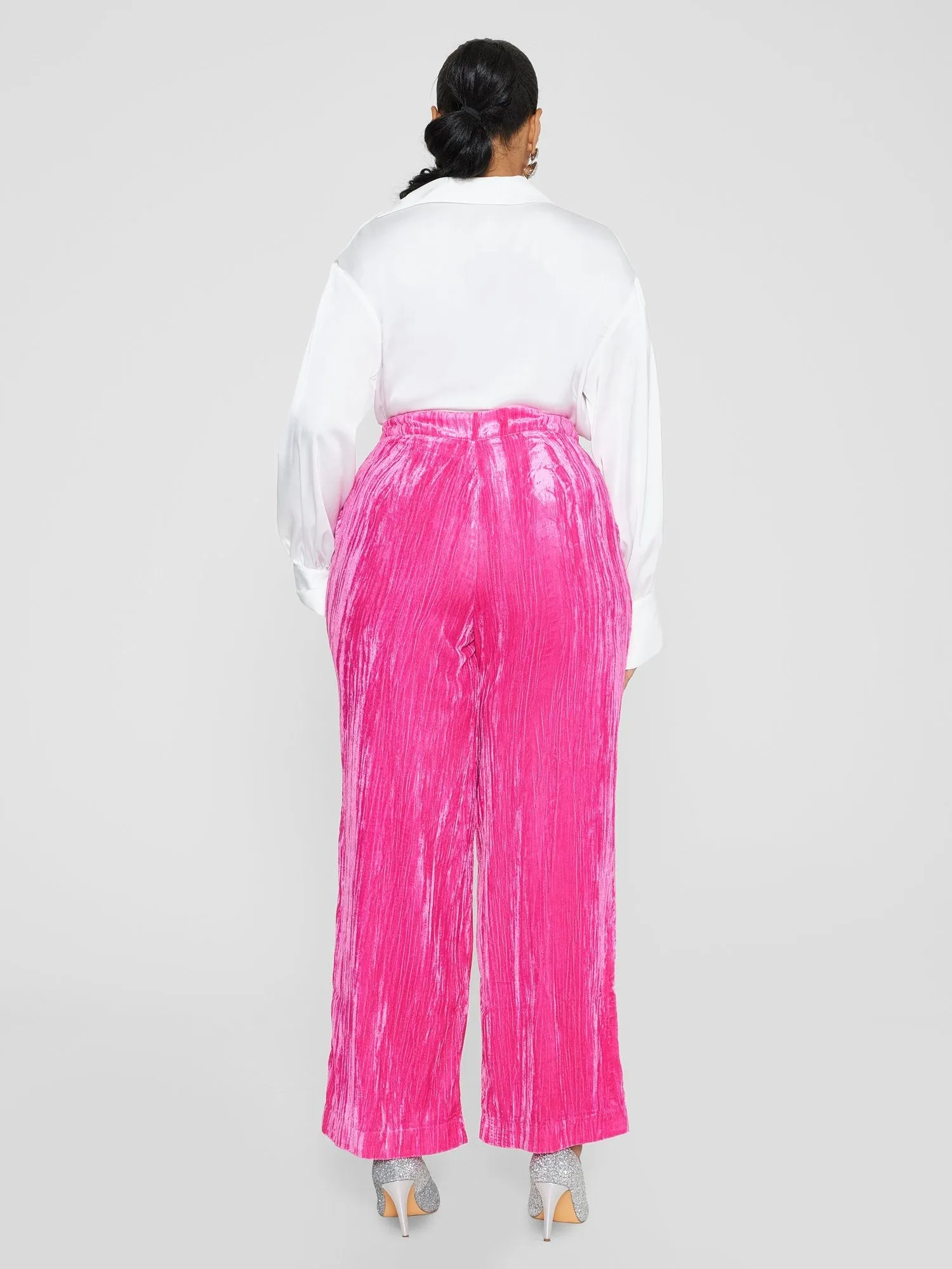 Fashion To Figure - Vana Wide Leg Velvet Pants