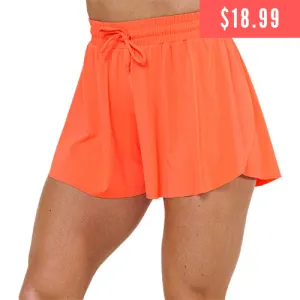 Flowy Shorts | Neon Orange