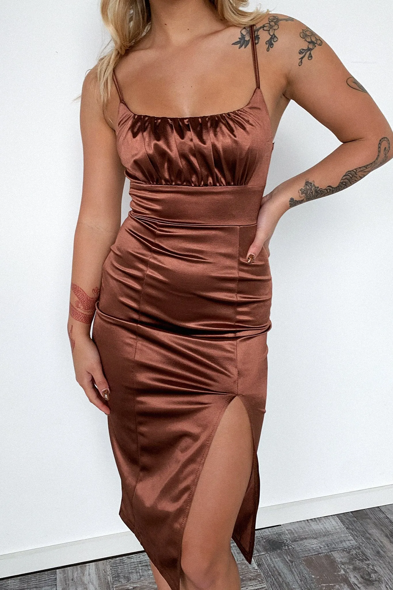 Francise Dress - Brown