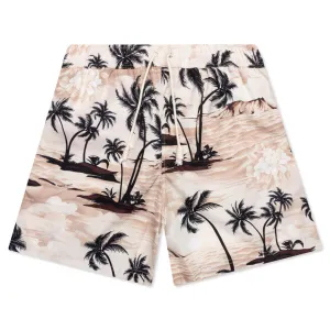 Hawaiian Dream Swim Shorts - Beige/Black