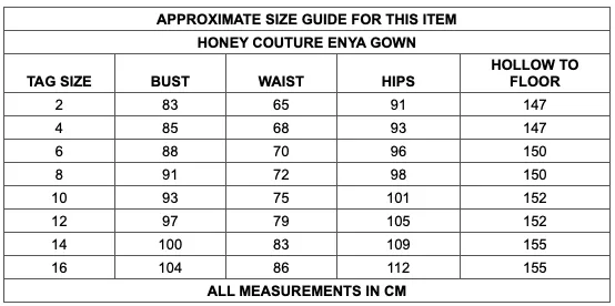 Honey Couture ENYA Glitter A Line Formal Gown