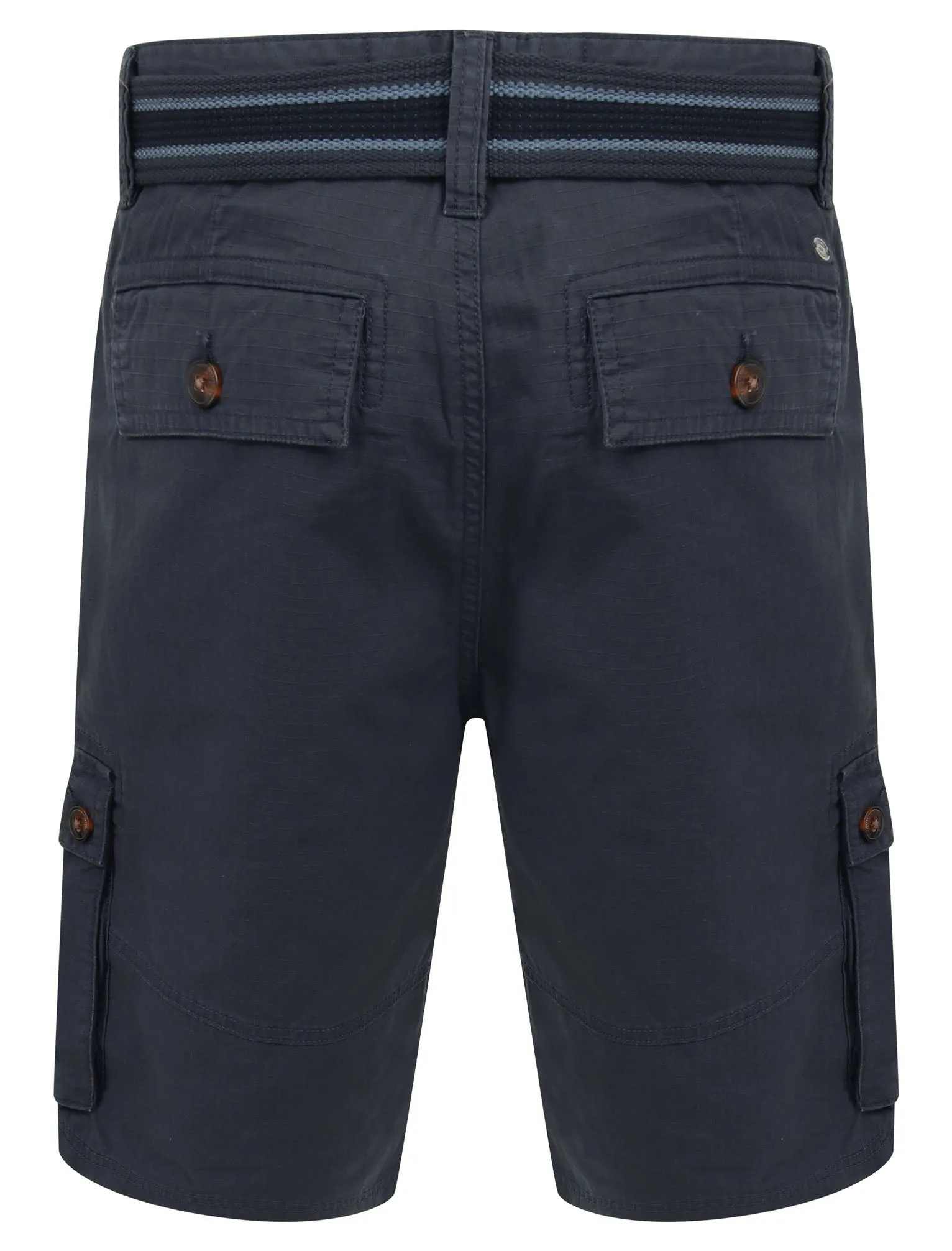 Laguna Ripstop Cotton Cargo Shorts with Belt In Blue Nights - Tokyo Laundry