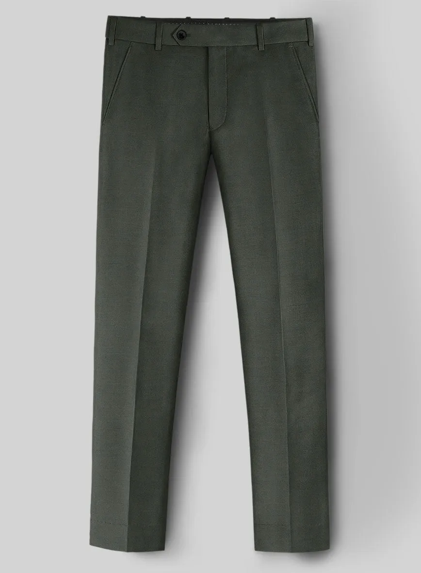 Napolean Military Green Wool Tuxedo Suit