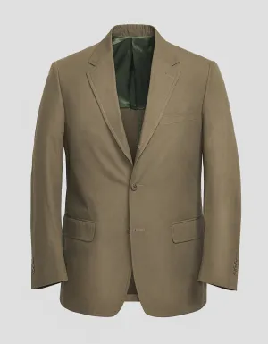 OLIVE POPLIN SUIT MTO