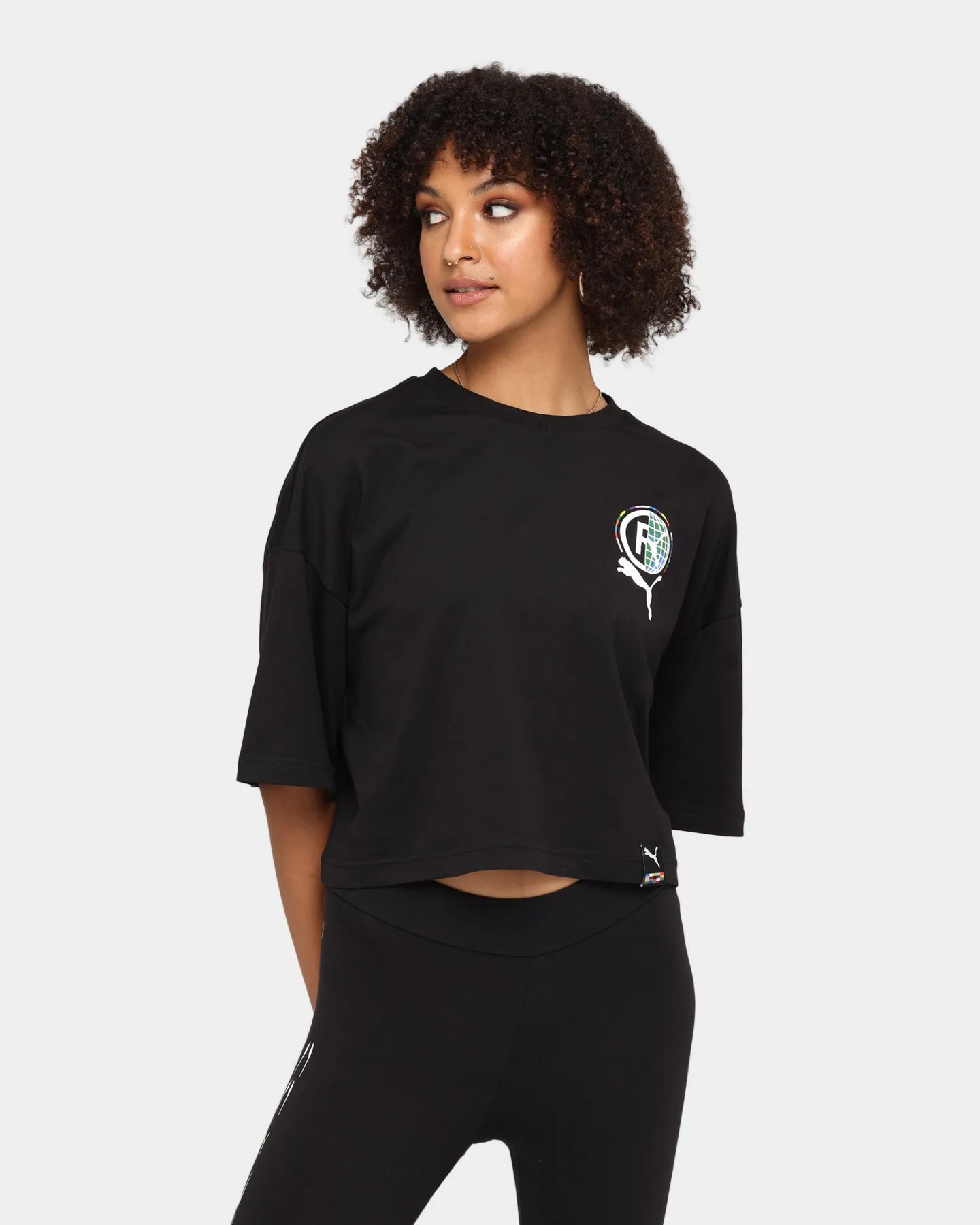 Puma Women's Puma International Graphic T-Shirt Puma Black