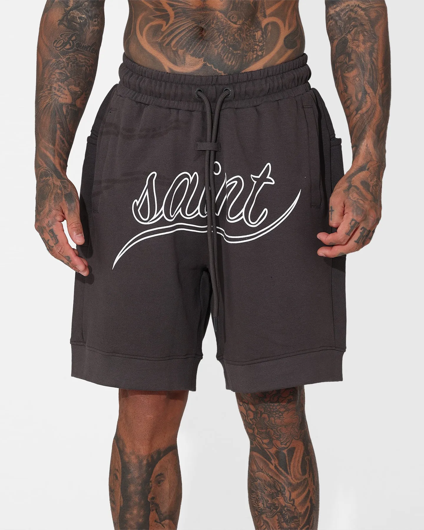 Saint Morta Torrent Basketball Shorts Dark Grey