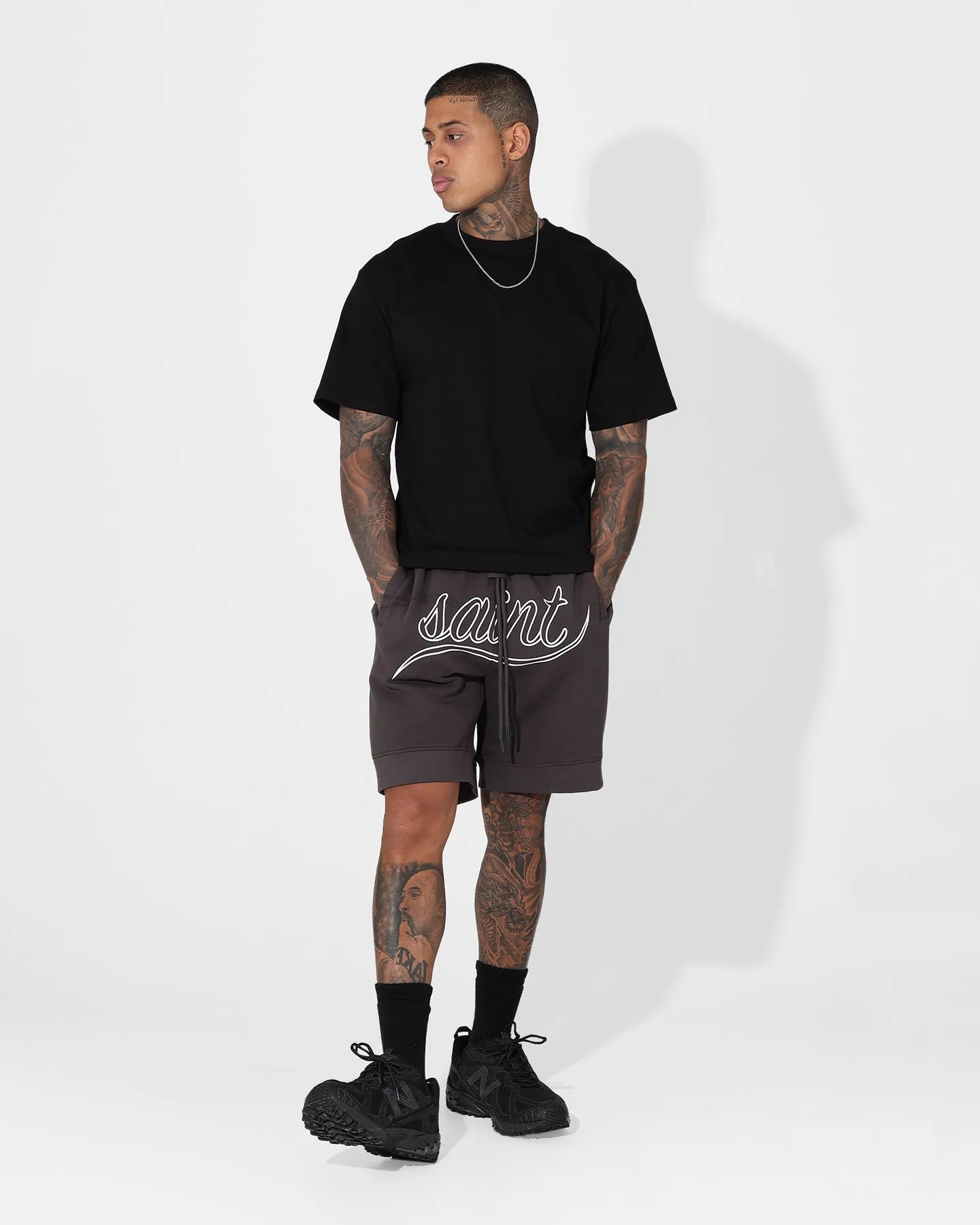 Saint Morta Torrent Basketball Shorts Dark Grey