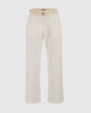 SELFOSS BOMBAZINE TROUSERS IN WHITE