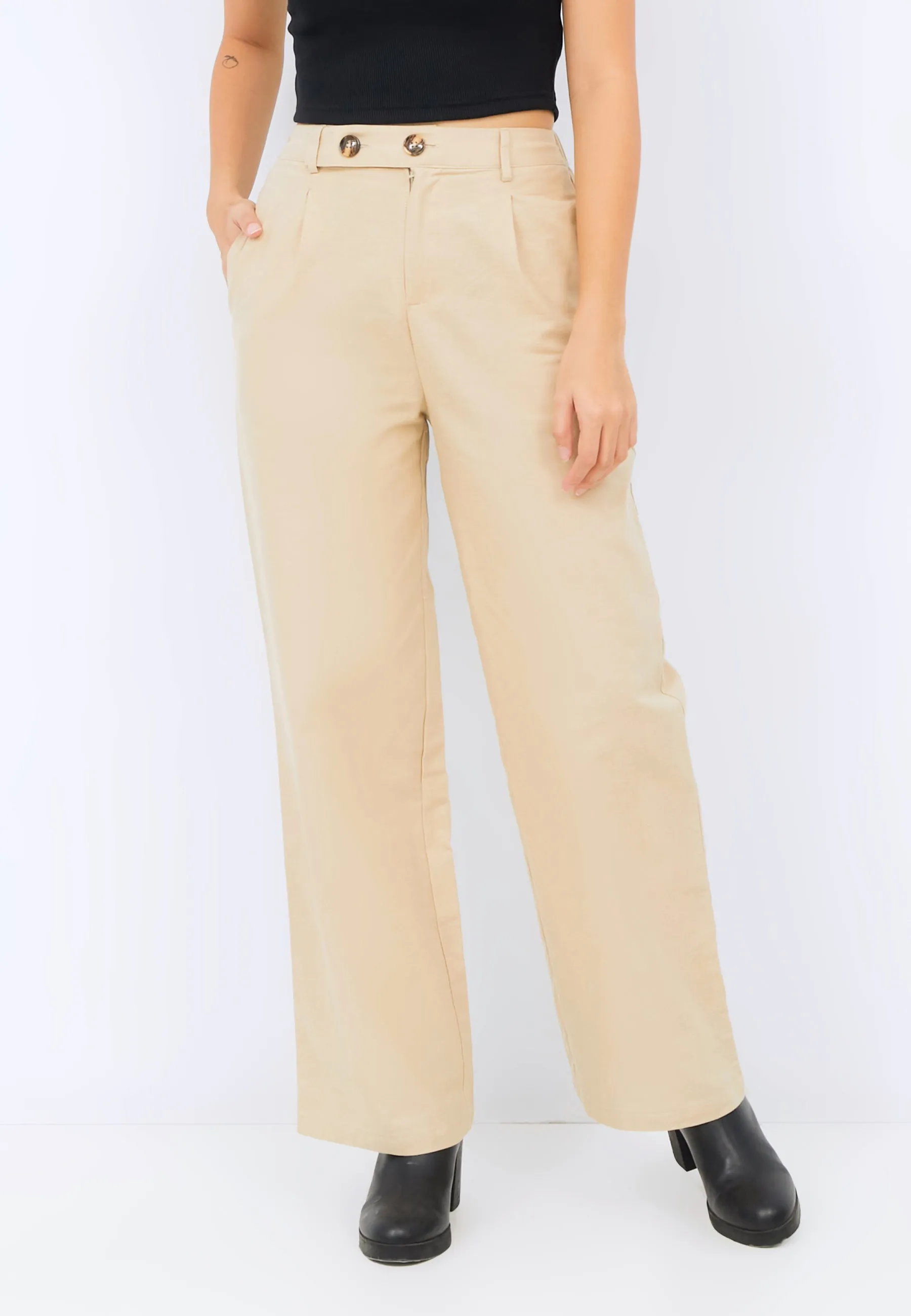 Straight Fit Trousers