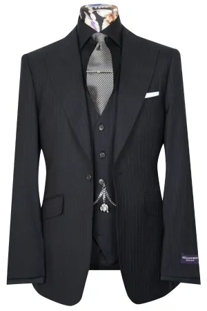 The Knightley Purple Label White Pinstripe Suit