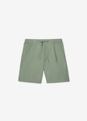 Topstitch Poplin Athletic Shorts Sage