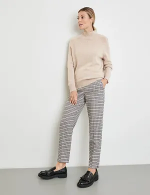 Trousers with a Check Pattern