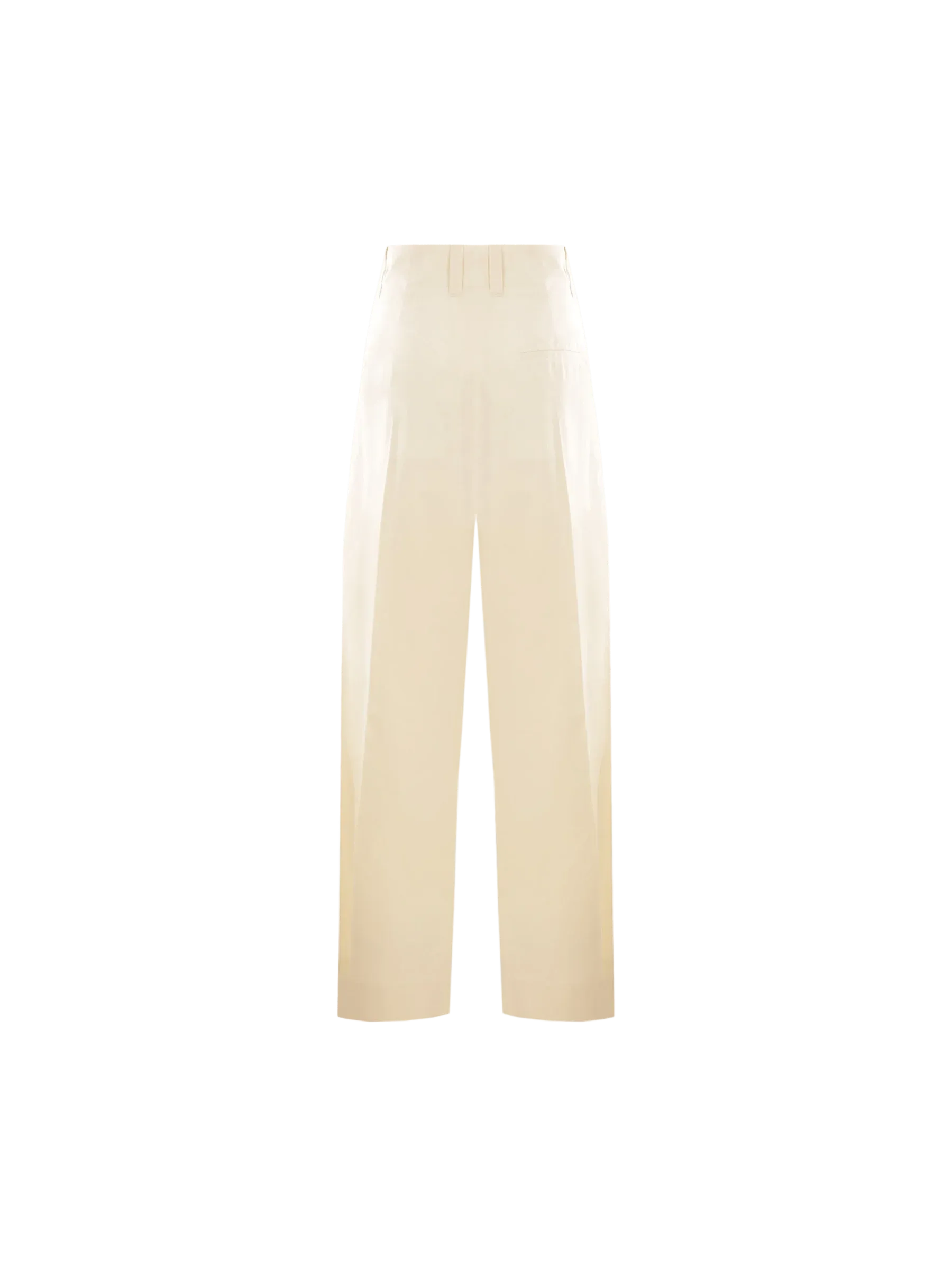 Wide-Leg Cotton Silk Trousers