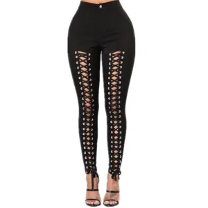 Women Pencil Pants High Waist Skinny Pants