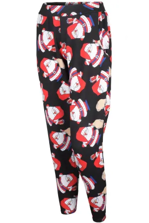 Womens Christmas Santa Print Pajama